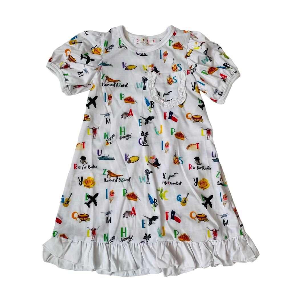 NWT The Printed Press 10-12T Texas ABC Dress
